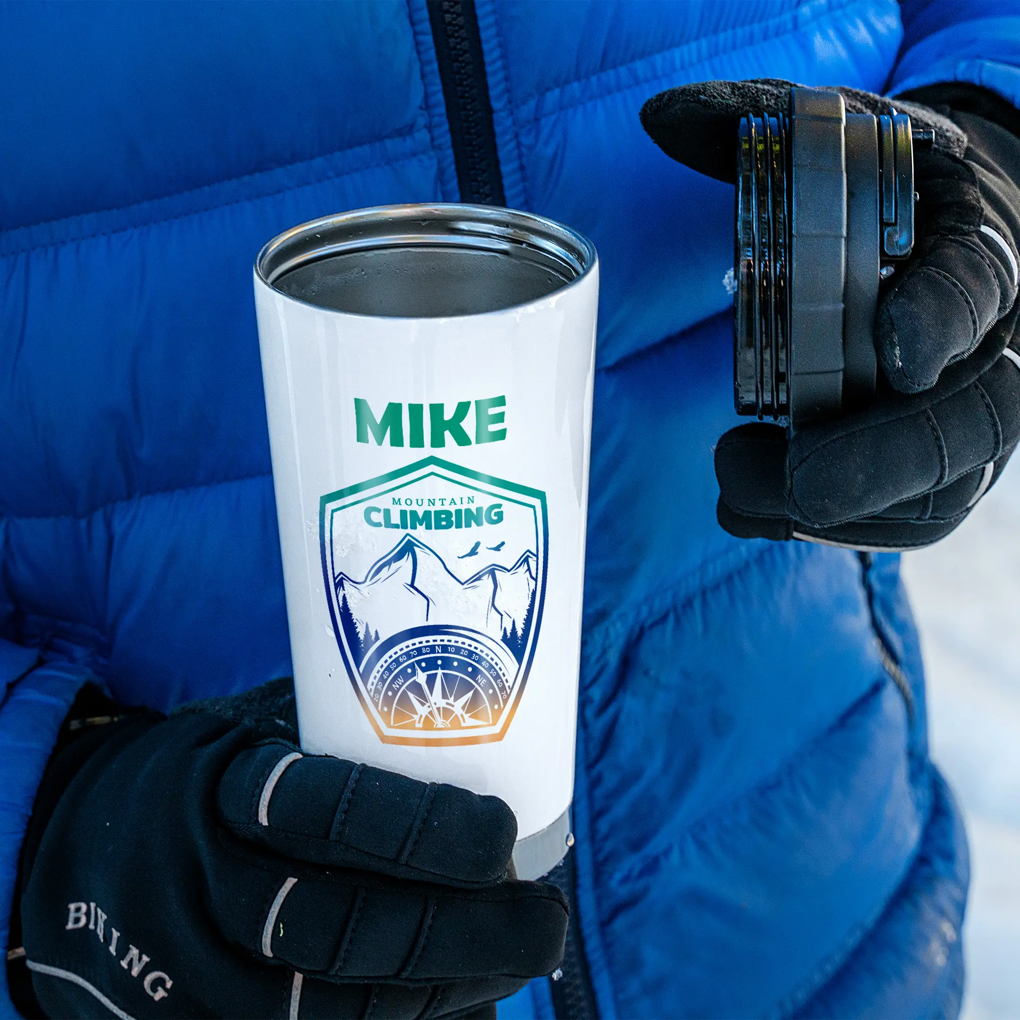 Edelstahl-Trinkbecher für Sublimationstransfer 16oz