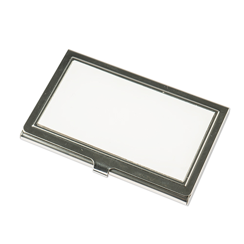 Boîte pour cartes de visite en couleur argent, taille 93 x 60 mm, 12 pcs./pack, 240 pcs./carton