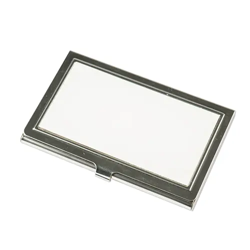 Visitenkartenbox Silber, Größe 93 x 60 mm