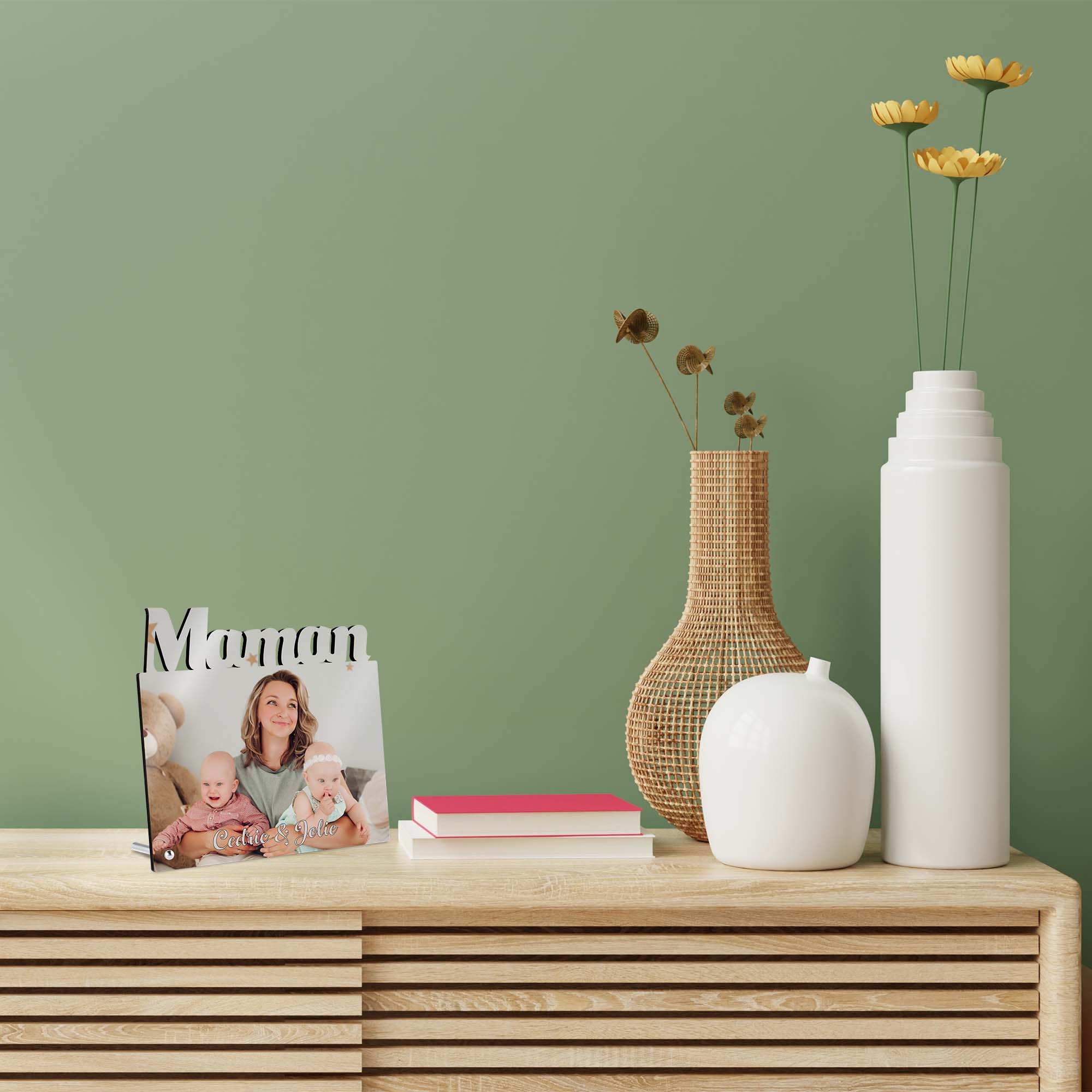 Cadre Émotif Sublistar® en MDF Maman, 1 broche métallique, épaisseur de 6 mm, 100 pcs./carton