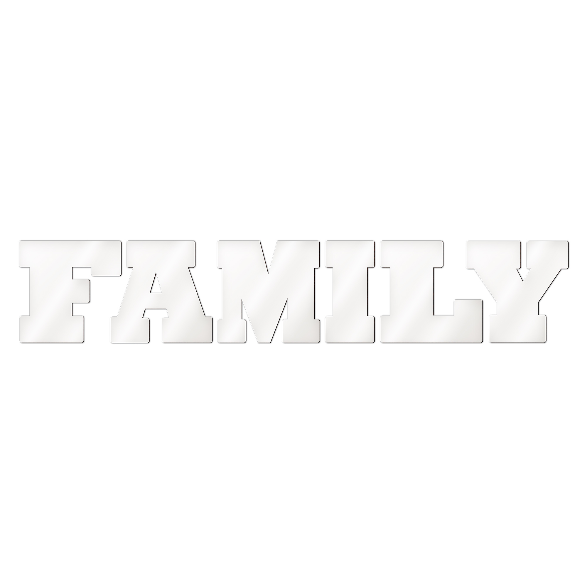 Sublistar® MDF Einzelbuchstabenset FAMILY Höhe 14 cm, 3 mm stark Sublistar® MDF Einzelbuchstabenset FAMILY Höhe 14 cm, 3 mm stark