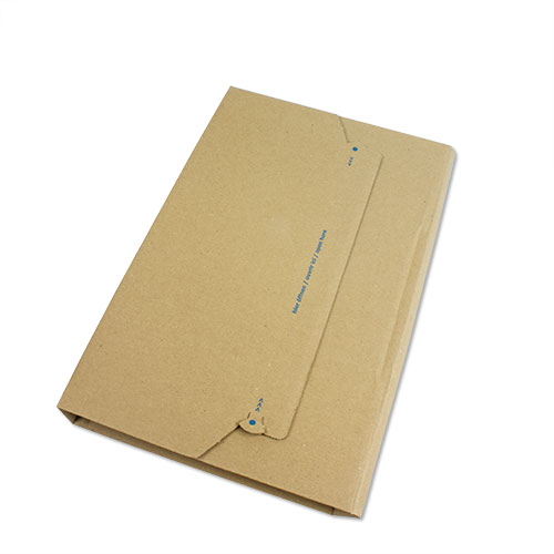 Buchverpackung A4 mit Aufreißfaden, Braun, Innenformat 302 x 215 x 75 mm