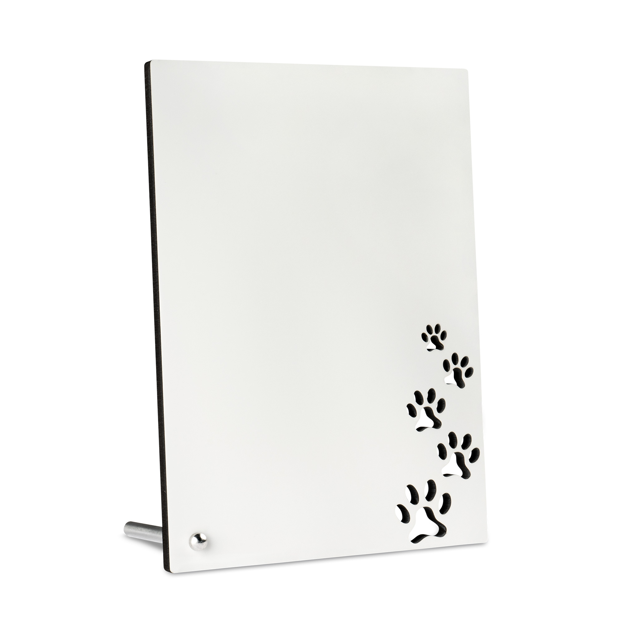 Sublistar® MDF Aufsteller im Pfotendesign, 13 x 18 cm, 6 mm stark, Hochformat,