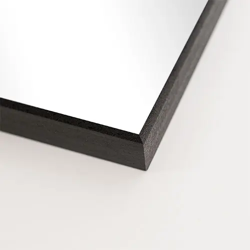 ChromaLuxe Wandtafel weiß-glänzend,  300 x 400 x 16 mm, Rahmenfarbe Schwarz, 10 St./Karton