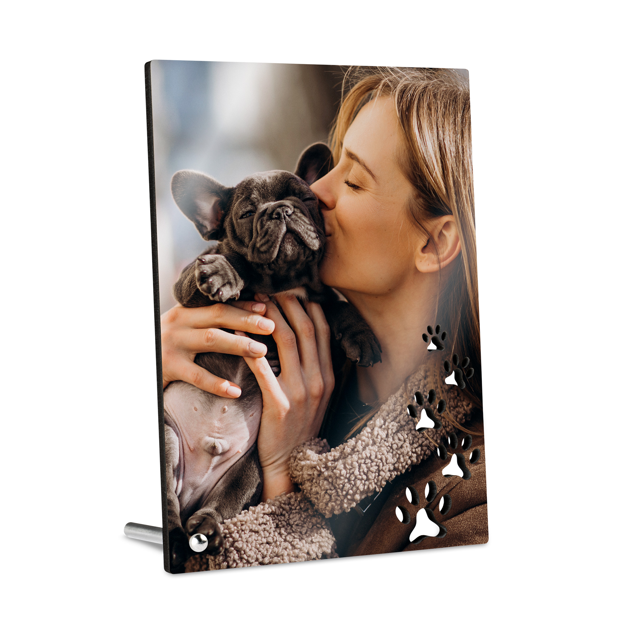 Sublistar® MDF Aufsteller im Pfotendesign, 13 x 18 cm, 6 mm stark, Hochformat,