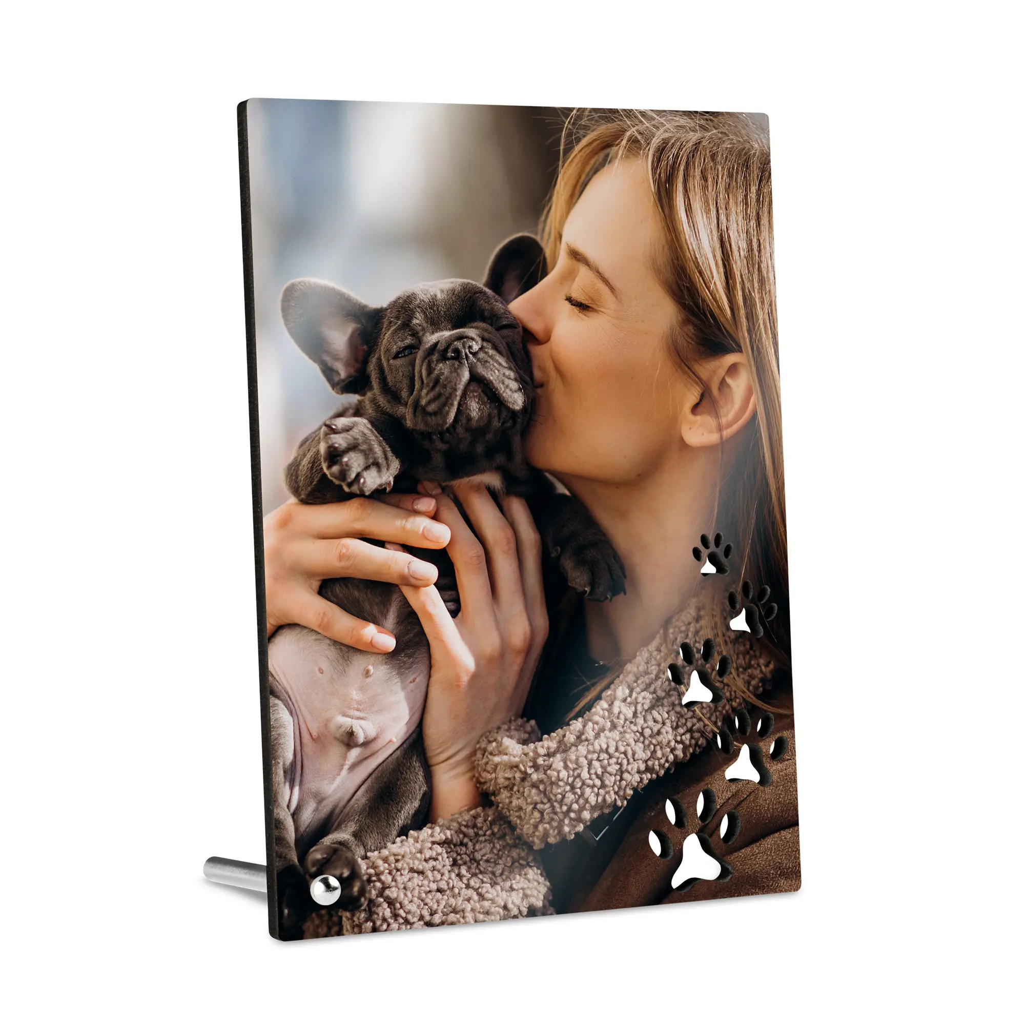 Sublistar® MDF Picture frame, design „Paws“, 13 x 18 cm, 6 mm thickness, Portrait format,