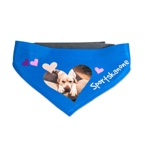 Sublistar® Bandana pour chien, blanc avec fermeture velcro, diverses tailles