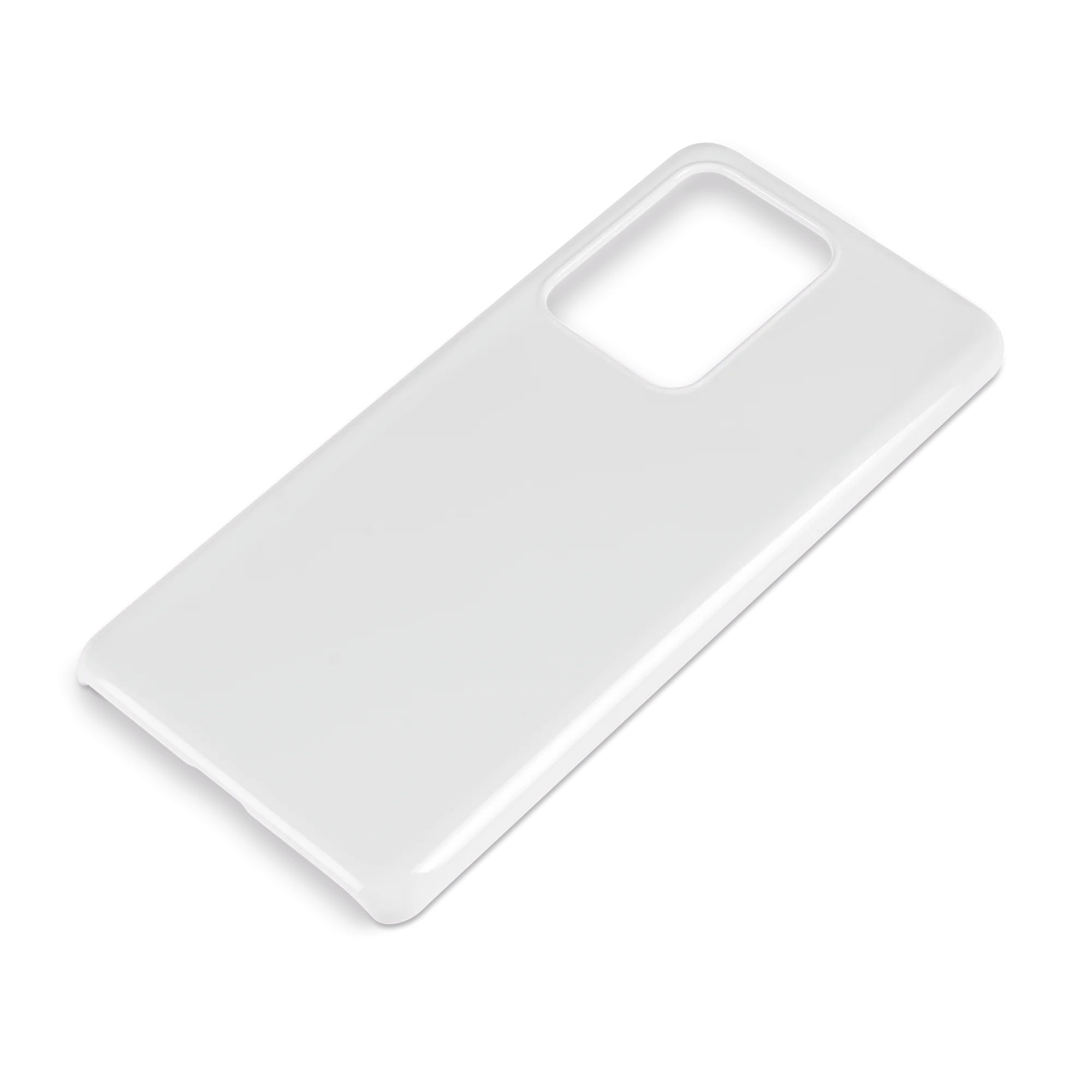 3D Premium Cover für Galaxy und iPhone, Farbe Weiß-glänzend und Farbe Weiß-matt