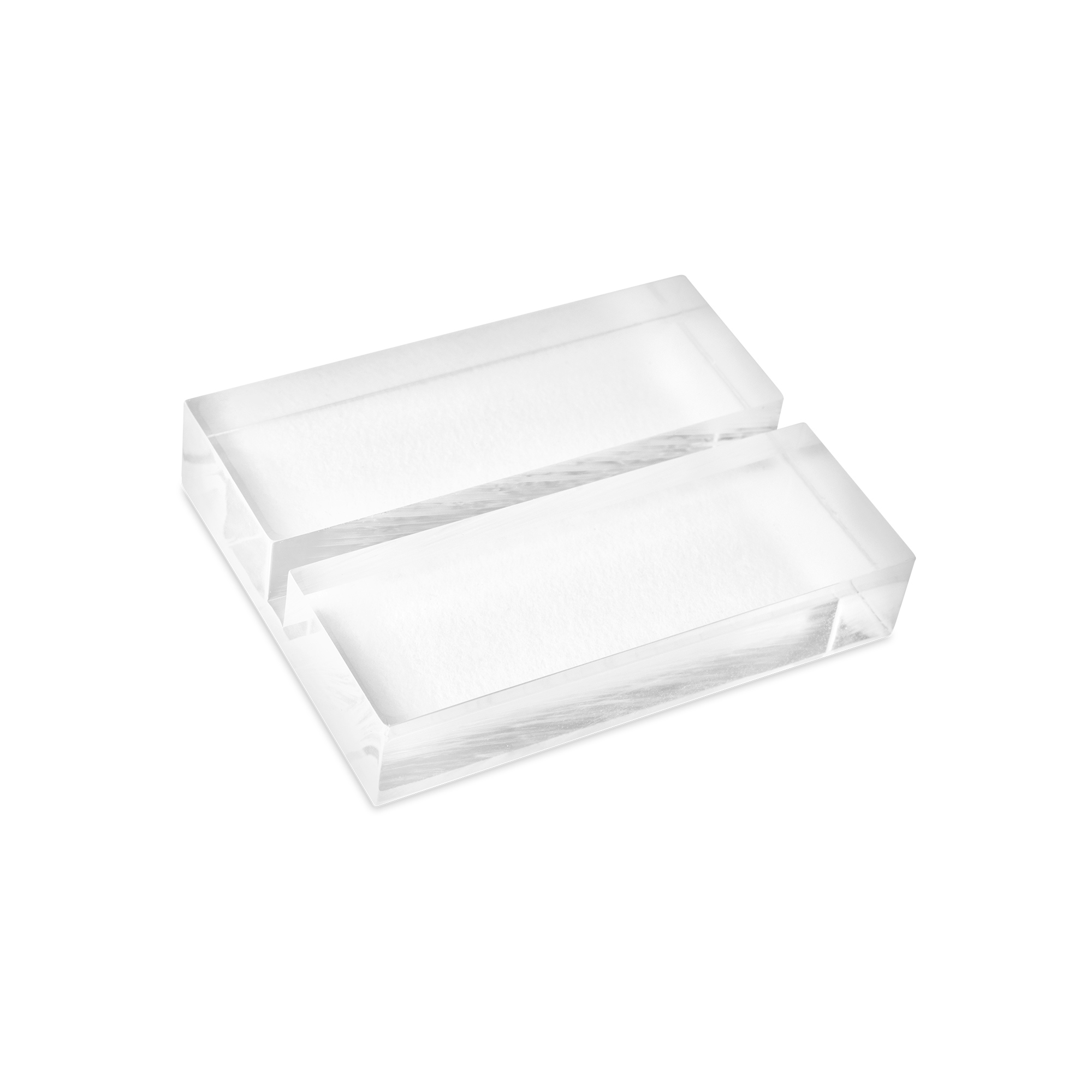 Support acrylique avec fente, diverses versions