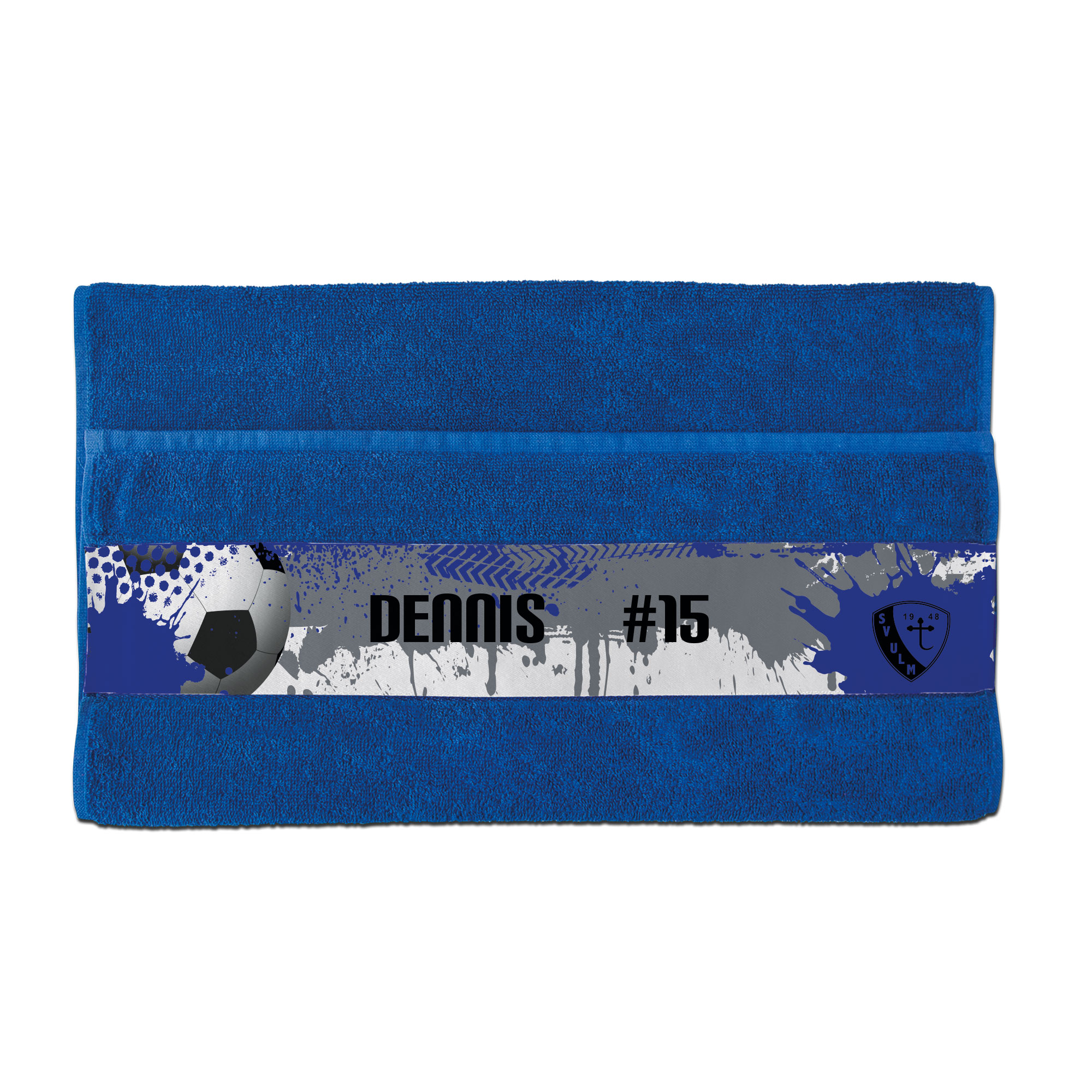 Serviette en coton avec bordure polyester, diverses couleurs et tailles