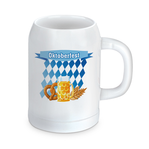 Bierkrug RADLER 500 ml, div. Farben