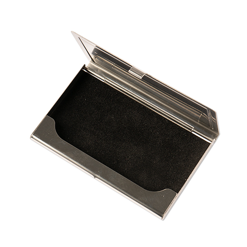 Boîte pour cartes de visite en couleur argent, taille 93 x 60 mm, 12 pcs./pack, 240 pcs./carton