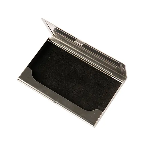 Visitenkartenbox Silber, Größe 93 x 60 mm