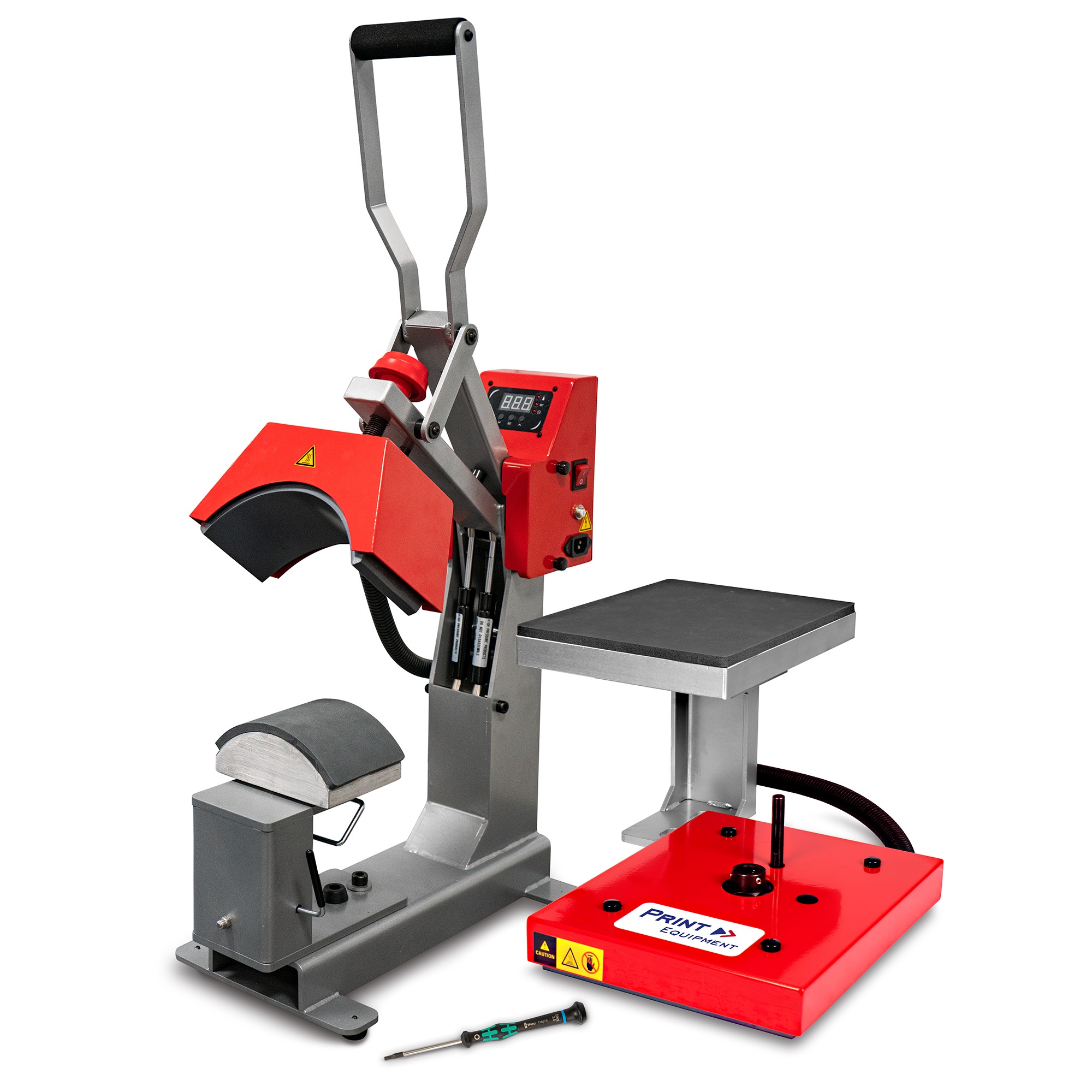 Manuelle Kombinationspresse Multi-Cap für Caps & Flachdruck, inkl.