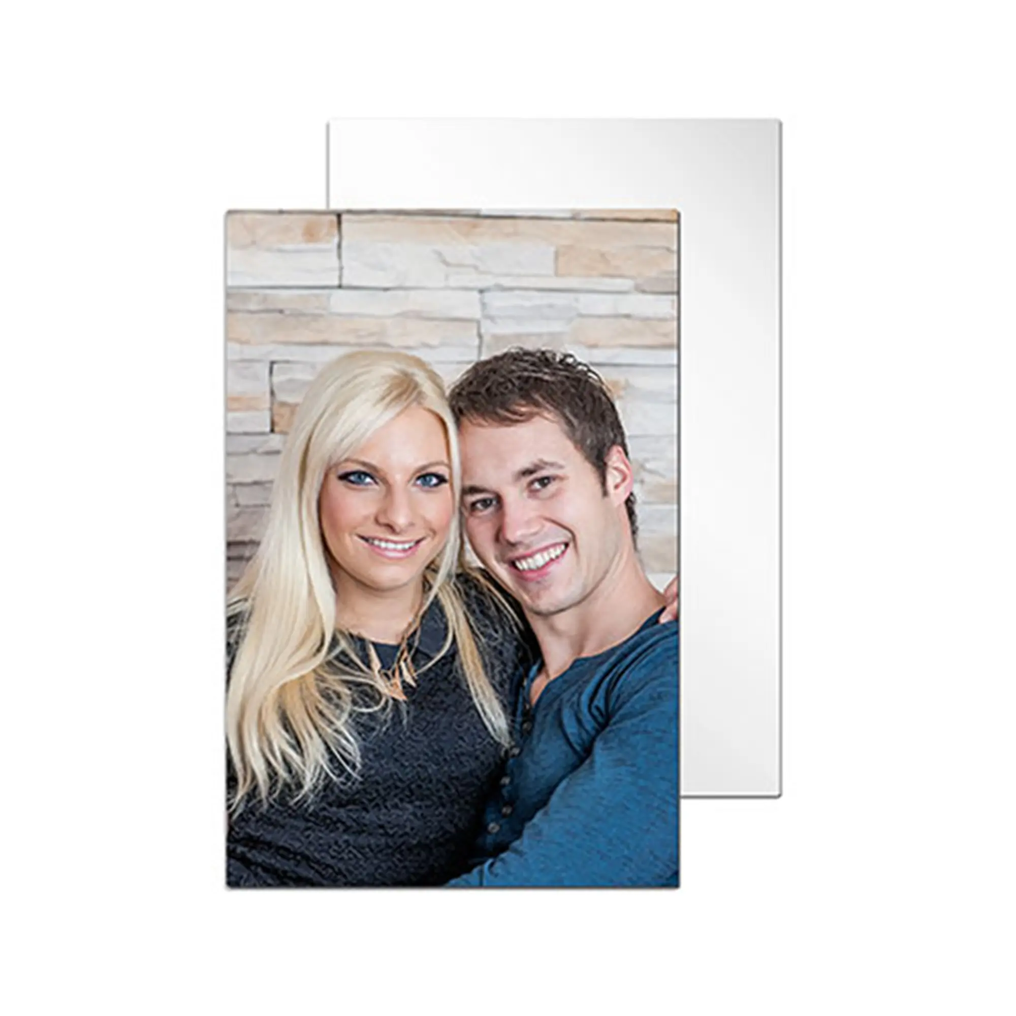 ChromaLuxe Alu-Fototafel weiß-glänzend, 400 x 600 x 1,15 mm, Ecken gerundet