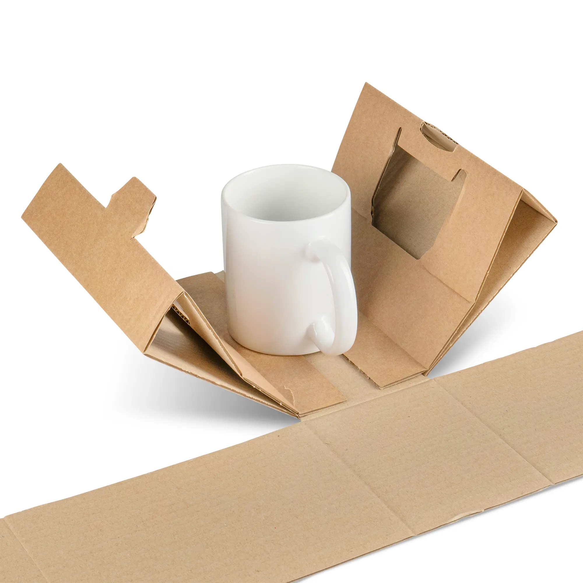 Transportverpackung, für 1 Tasse, (LxHxT) 193 x 128 x 95 mm