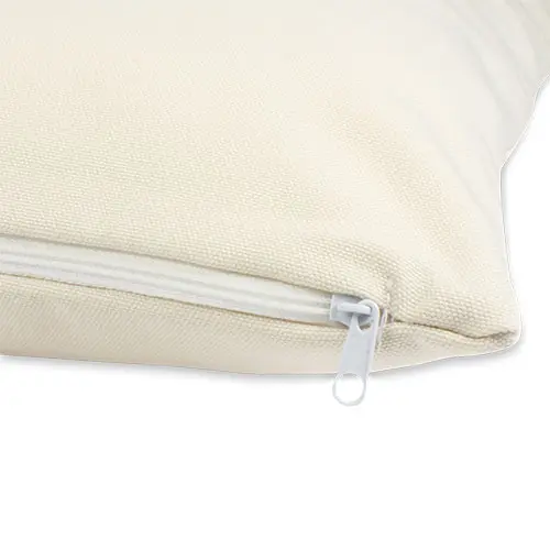 Sublistar® Kissenbezug naturfarben mit Leinenhaptik aus 100% Polyester, Größe 40 x 40 cm