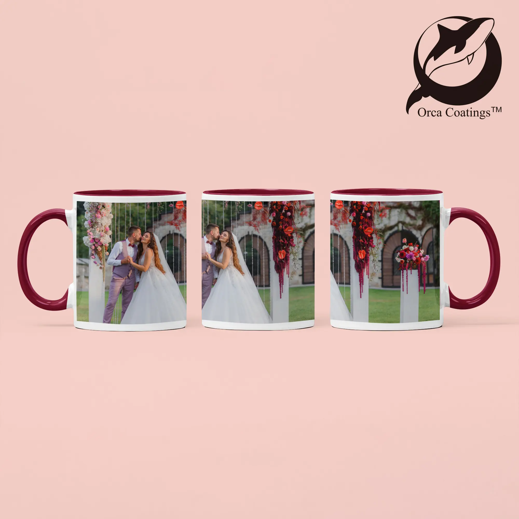 Keramiktasse TWO TONES & HANDLE 11oz, Orca™ Coating, div. Farben