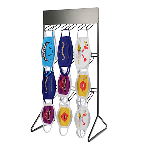 Tischdisplay für Masken, geeignet für bis zu 9 Sorten Masken