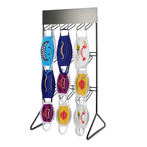 Tischdisplay für Masken, geeignet für bis zu 9 Sorten Masken