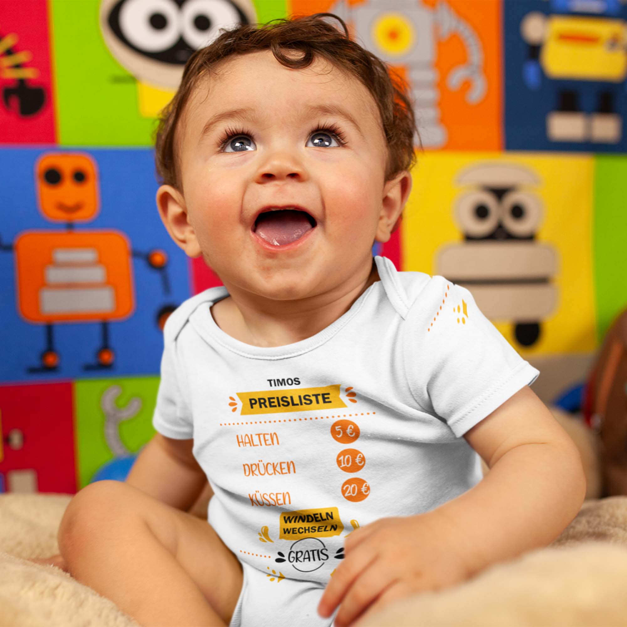 Body blanc pour enfant, manches courtes, diverses tailles