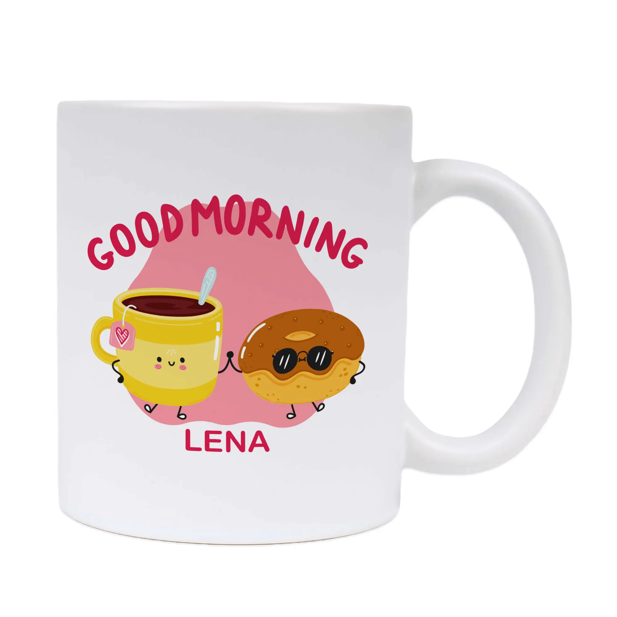 Ceramic mug LENA-ST-SAT, 11oz, Sublistar® Coating, satinized, dishwasher suitable, 12 pcs./lay, 36 pcs./carton