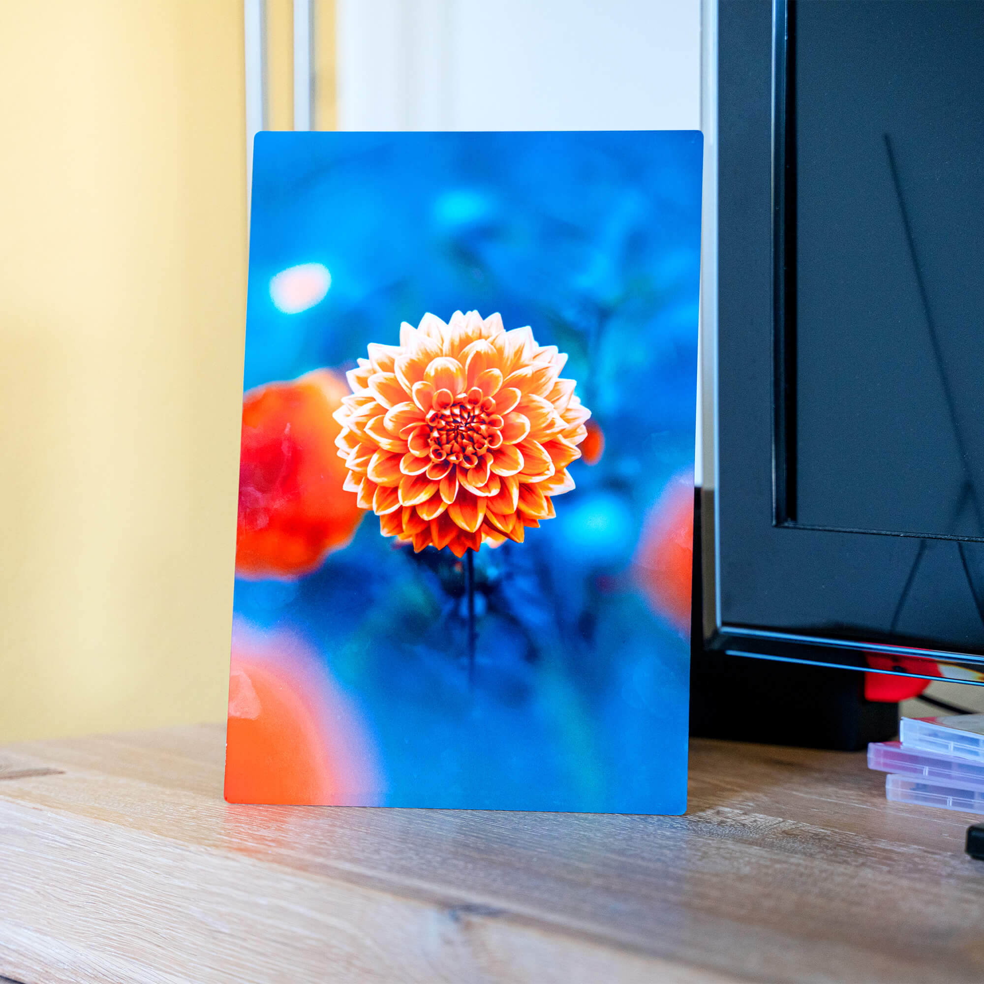 ChromaLuxe tableau photo en aluminium blanc brillant, 200 x 300 x 1,15 mm, coins arrondis, 10 pcs./carton