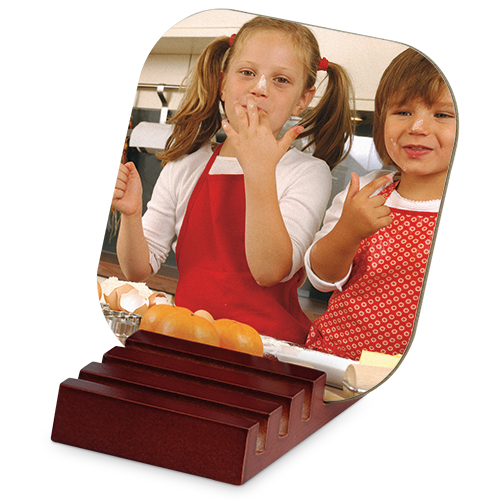 Support pour dessous de verre 60 x 80 mm, pour 4 pcs.,  couleur acajon, 500 pcs./carton