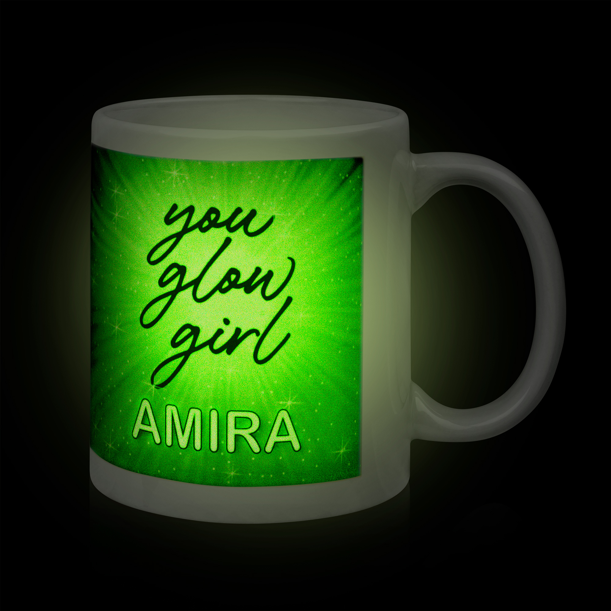 Keramiktasse GLOW 11oz mit Nachleuchteffekt