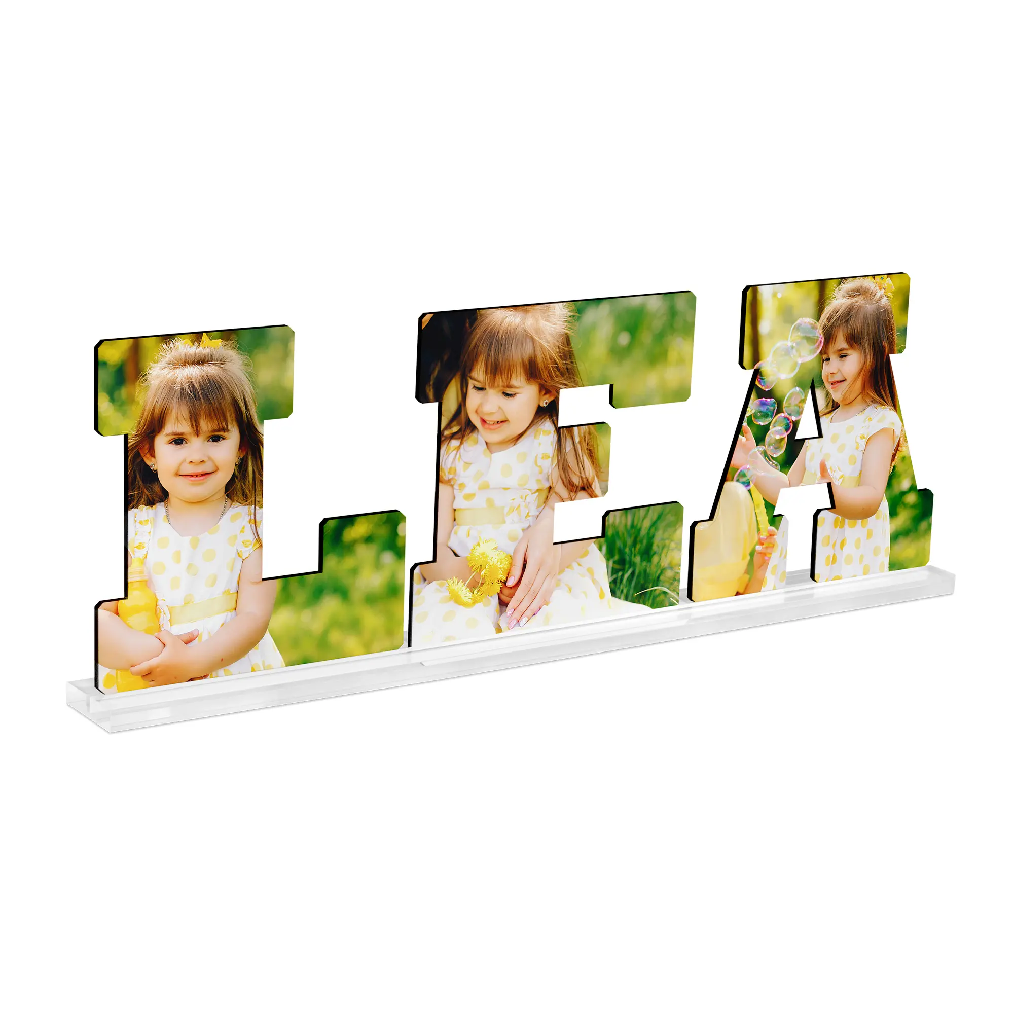 Acrylhalter mit Schlitz, versch. Ausführungen