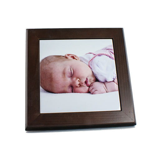 Cadre en bois foncé, taille 150 x 150 mm, pour carrelage 108 x 108 mmm, 100 pcs./carton