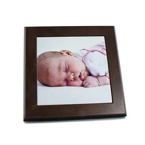 Holzrahmen dunkel, Größe 150 x 150 mm, für Fliese 108 x 108 mm