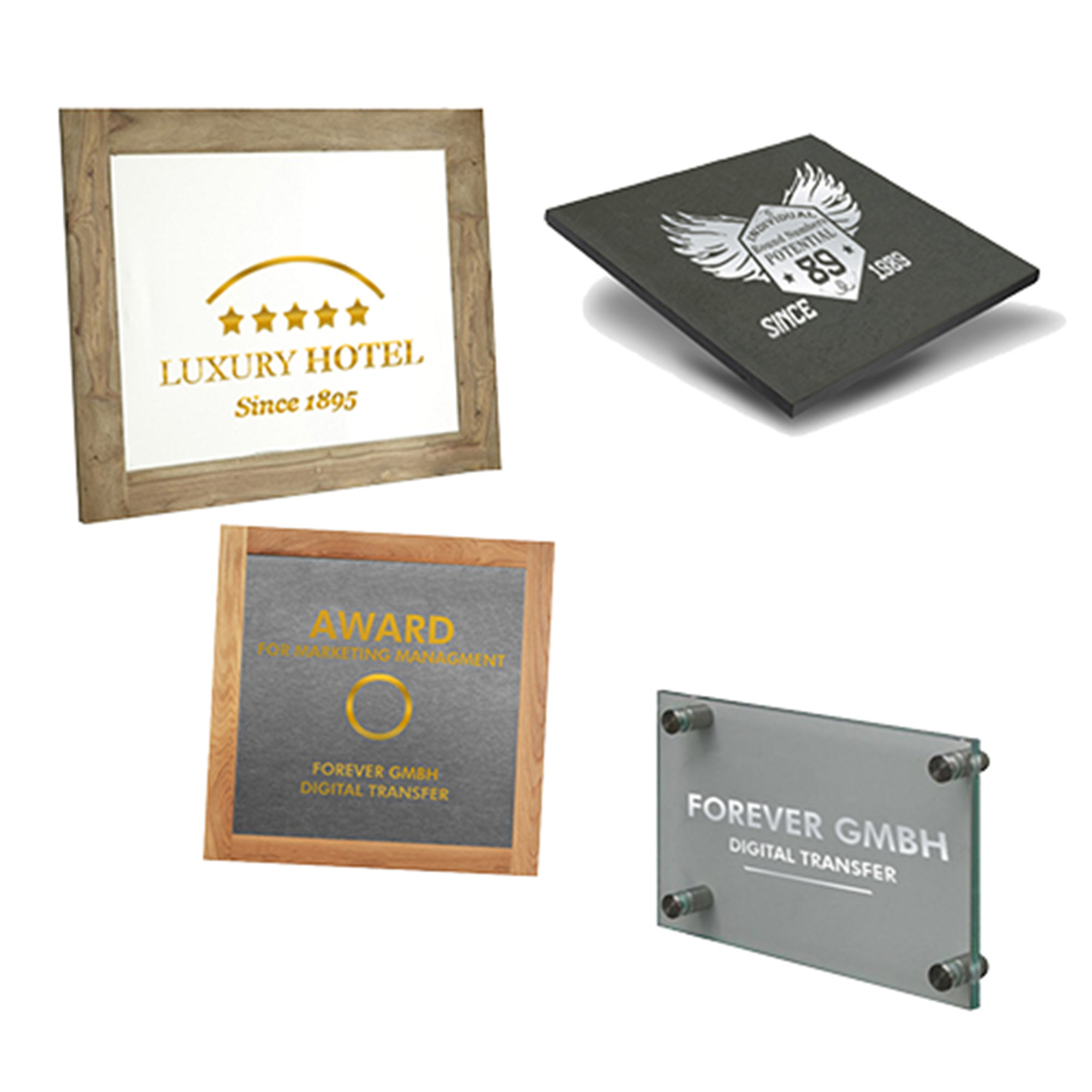 Multi-Trans Gold metallic/Silber metallic, Format DIN A4, Musterpack je 2 Blatt Gold und Silber