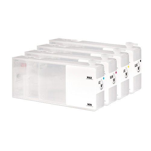 Nachfüllbares Leerkartuschen-Set für Polyprint® TexJet® echo², Set bestehend aus: