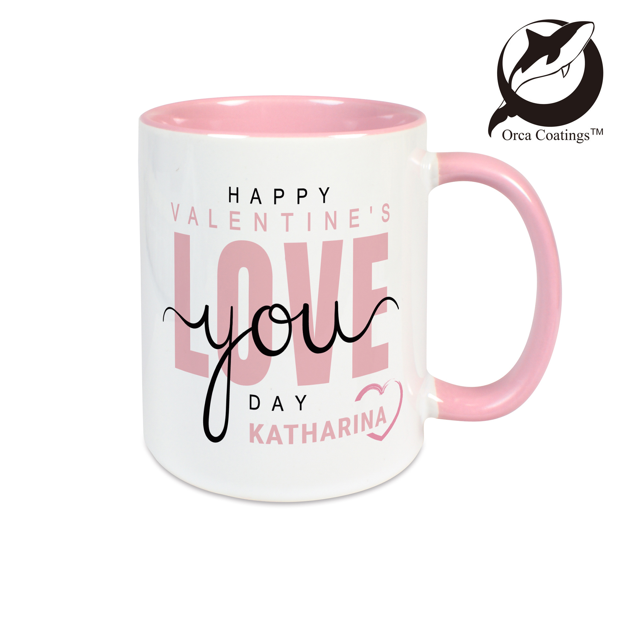 Tasse en céramique TWO TONES & HANDLE 11oz, Orca™ Coating, divers coloris