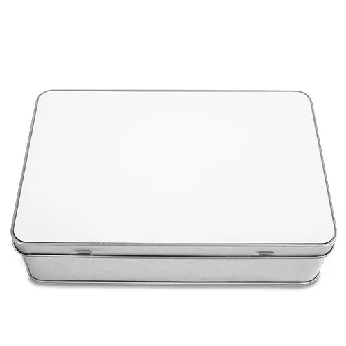 Sublistar® Geschenkdose Rechteck, Farbe Silber, Größe 198 x 128 x 50 mm, 64 St./Karton