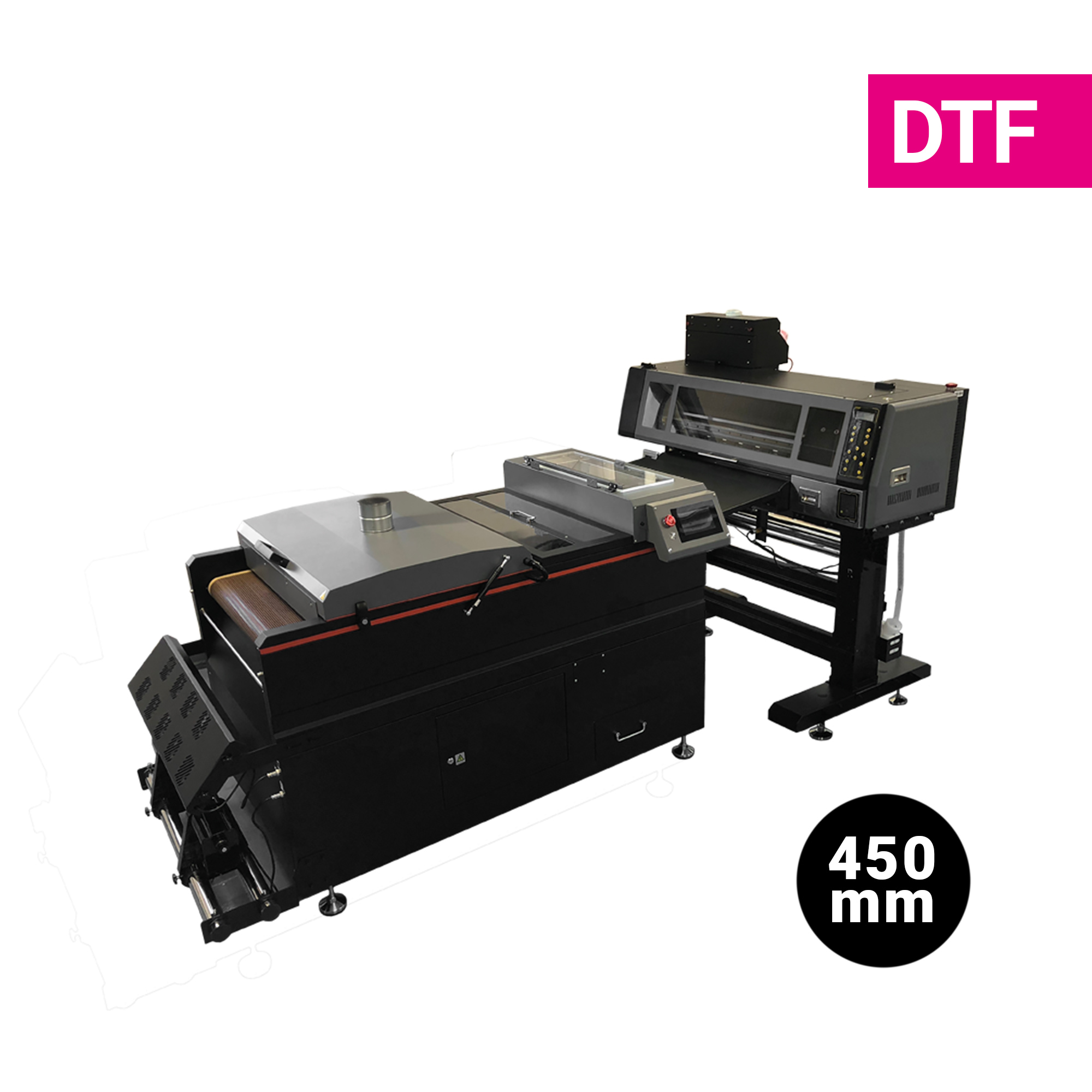 DTF System-Bundle XP600-PRO, Drucker und Fixiereinheit (450 mm)