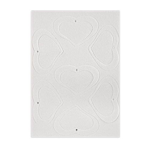 Parfum d'ambiance, feutre de polyester blanc, différentes versions