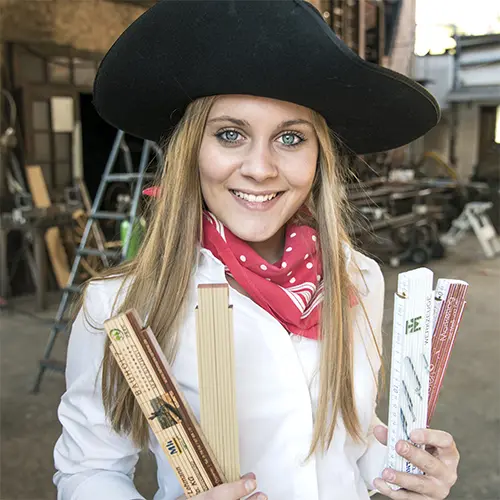 ADGA Meterstab/Zollstock 2 Meter, verschiedene Farben