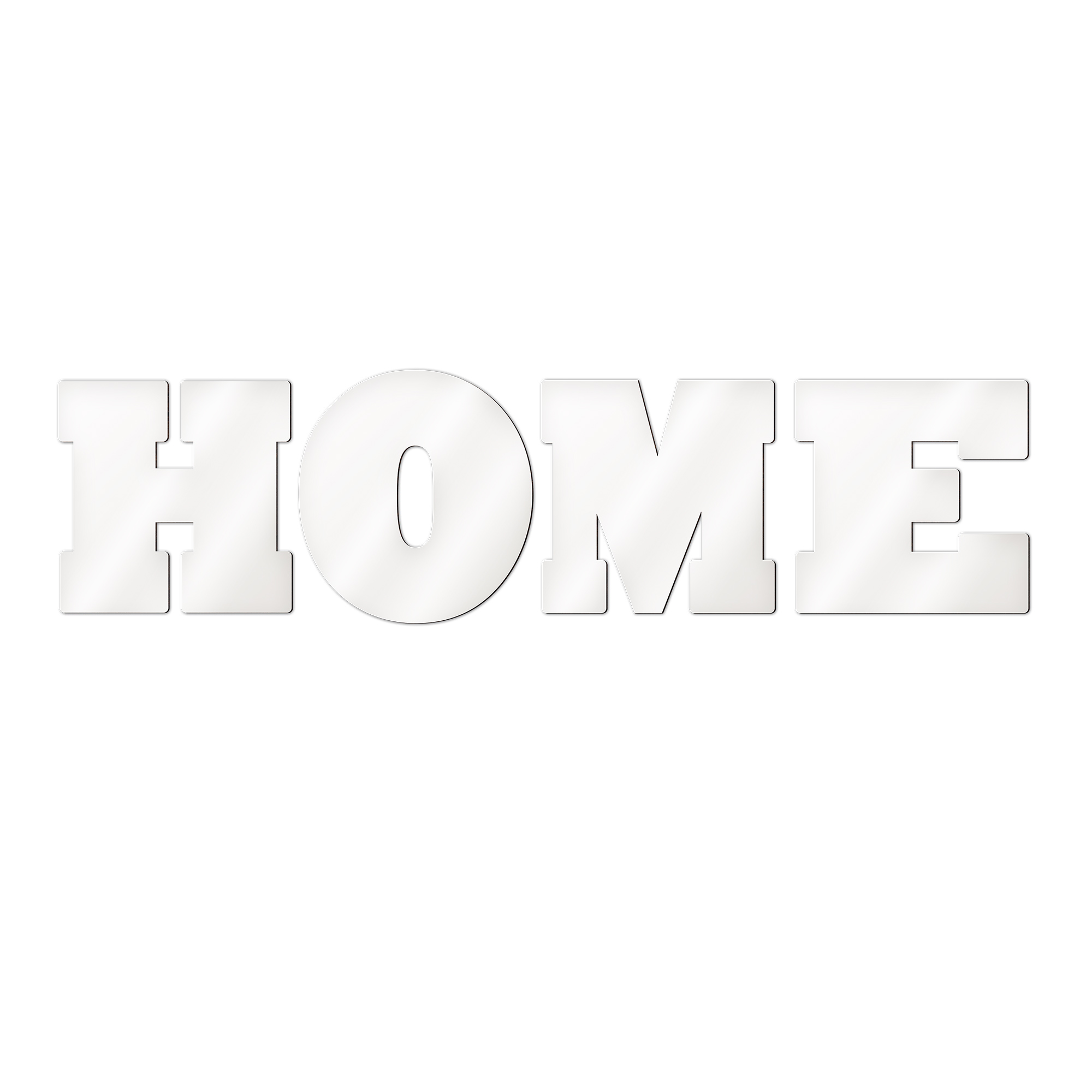 Ensemble de lettres individuelles Sublistar® en MDF HOME Hauteur 14 cm, 3 mm d'épaisseur