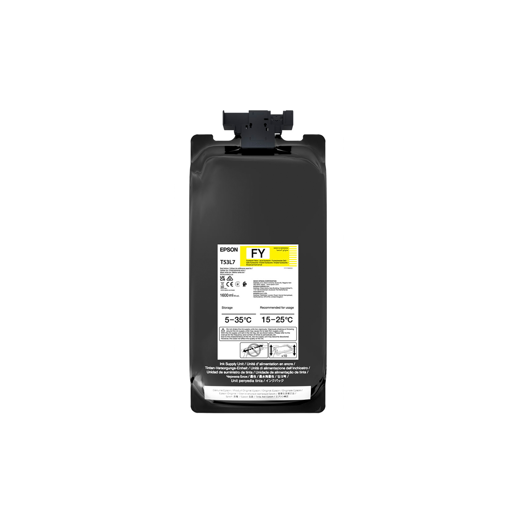 Epson UltraChrome DS, für SureColor EP-F6400-FYFP, EP-F9500-FYFP, 1.600 ml Kartusche, Fluorescent Yellow