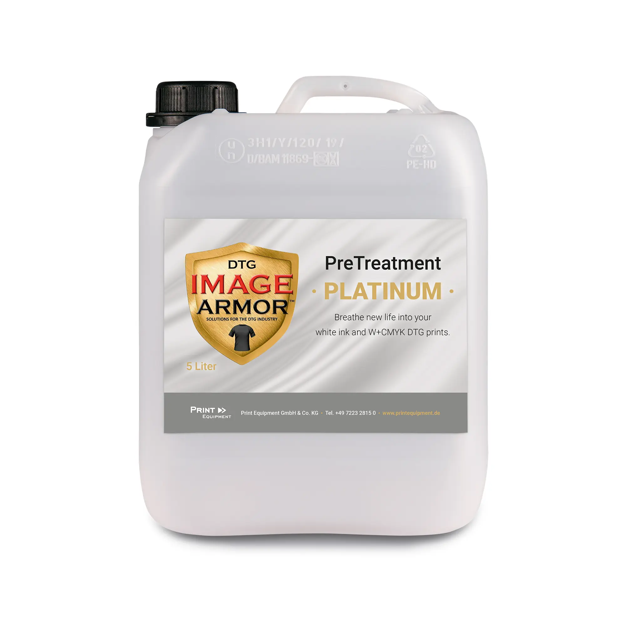 Image Armor™ PLATINUM Vorbehandlungsflüssigkeit, für dunkle und farbige Textilien, div. Füllmengen