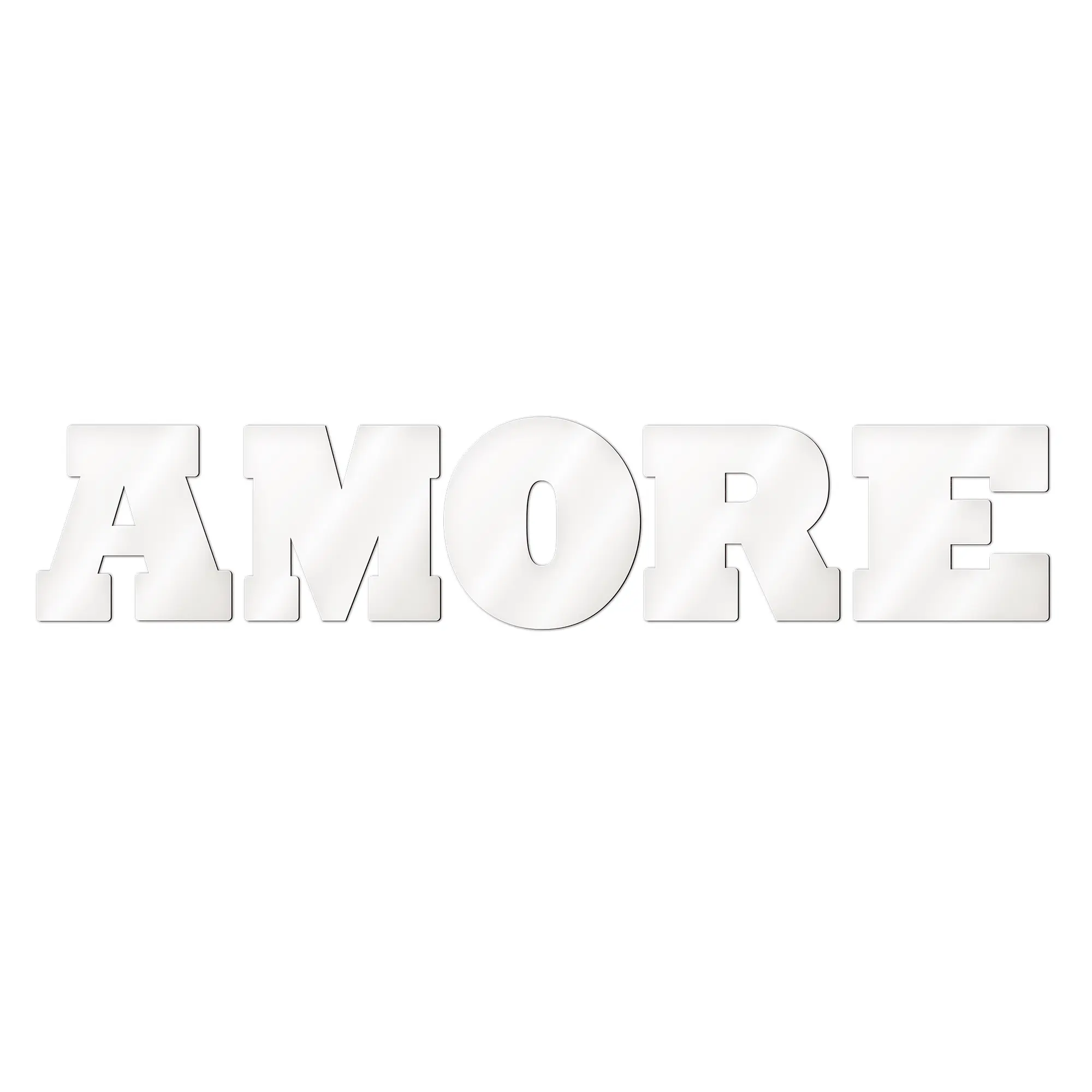 Sublistar® MDF Einzelbuchstabenset AMORE Höhe 14 cm, 3 mm stark