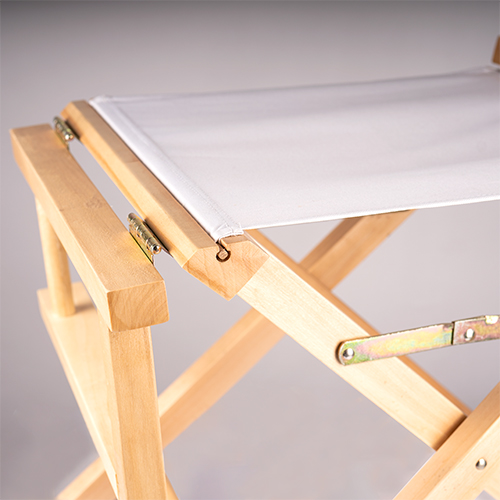 Folding director's chair, natural birch wood, size 54 x 40 x 85 cm, 2 pcs./carton