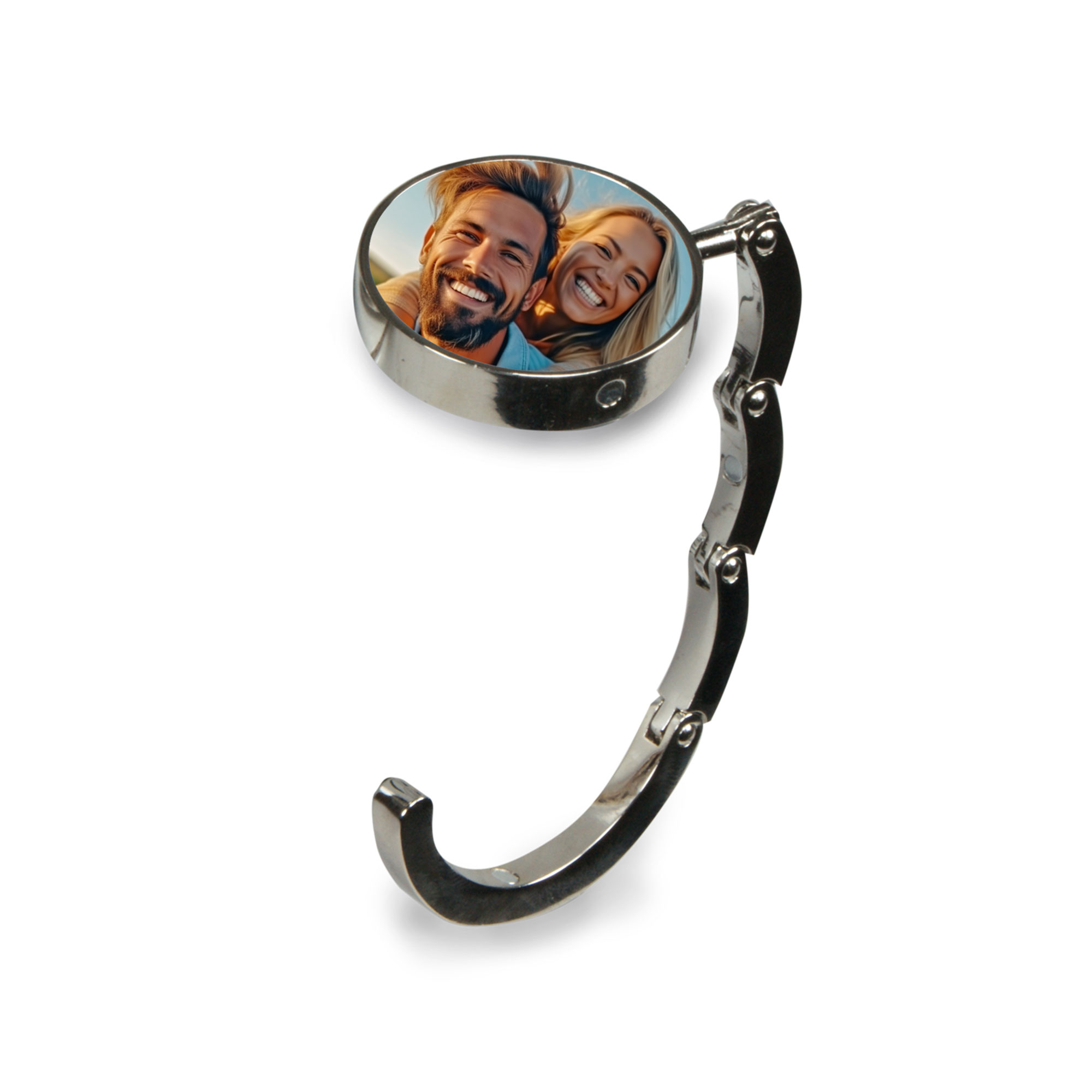 Porte sac à main avec empiècement en aluminium, différentes versions