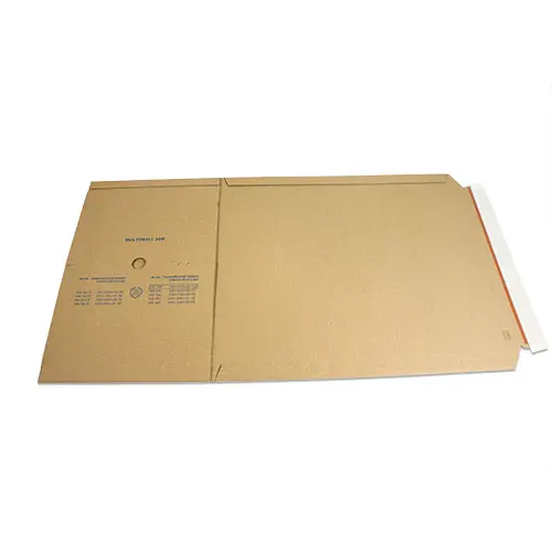 Buchverpackung A4 mit Aufreißfaden, Braun, Innenformat 302 x 215 x 75 mm