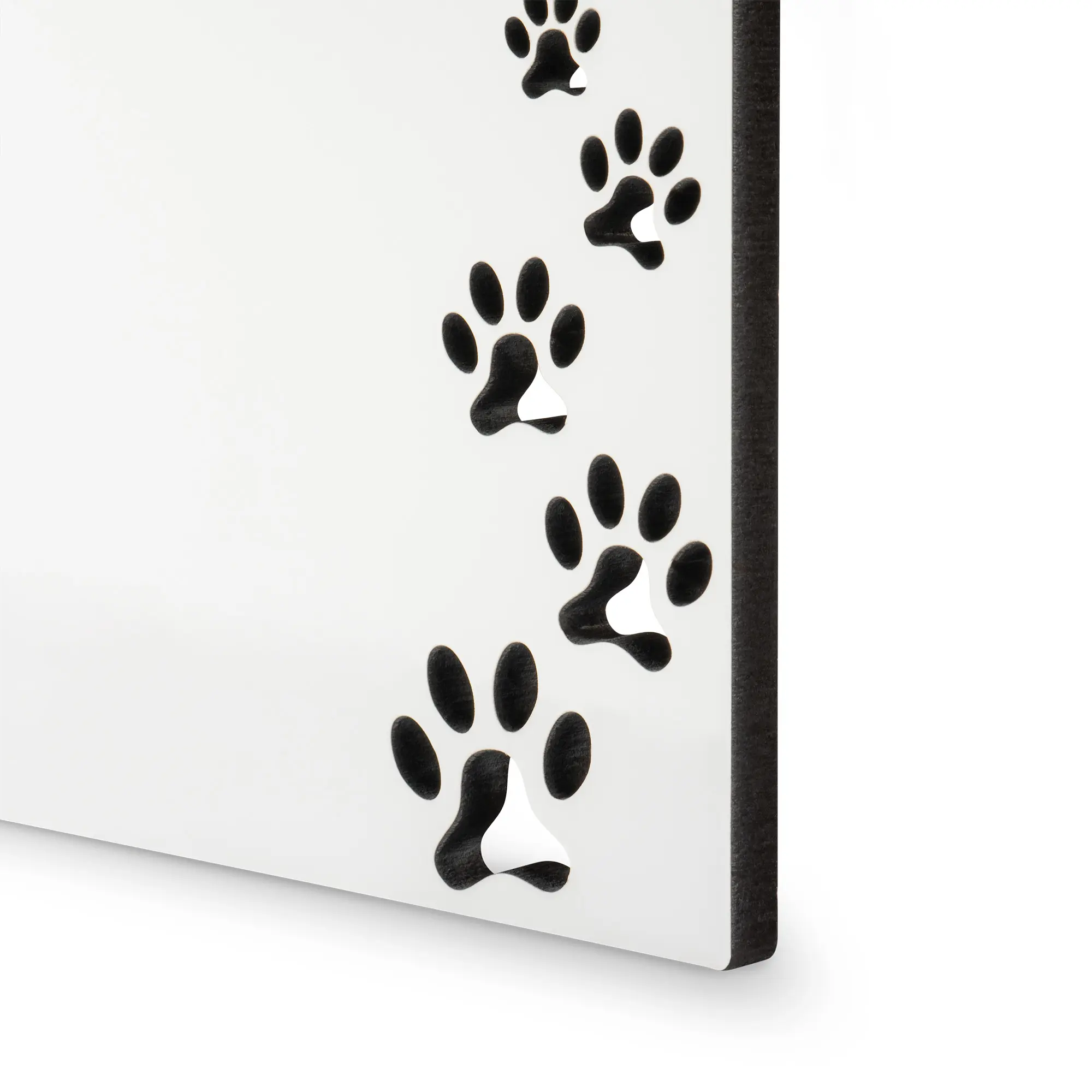 Sublistar® MDF Picture frame, design „Paws“, 13 x 18 cm, 6 mm thickness, Portrait format,