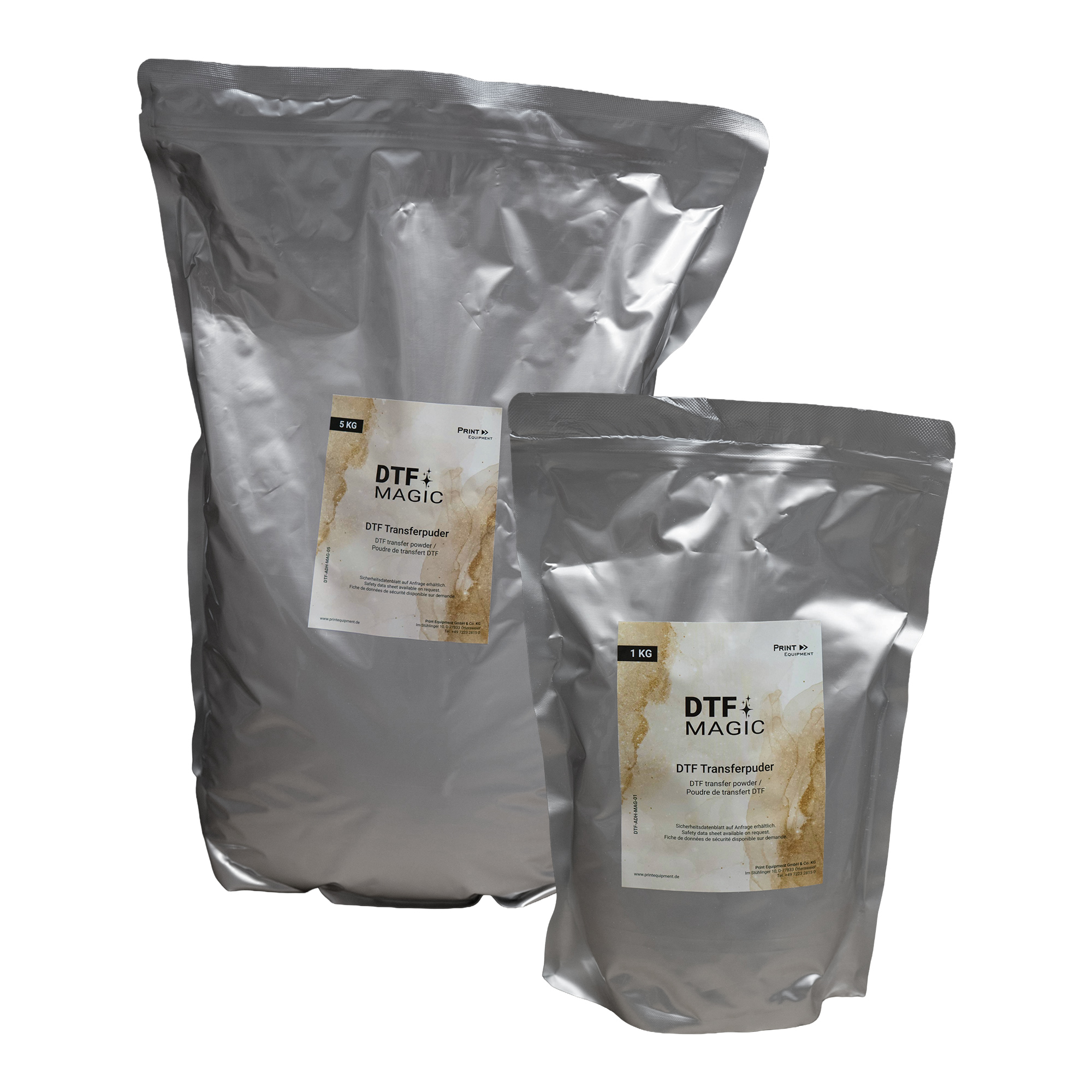 Poudre de transfert Magic, diverses versions