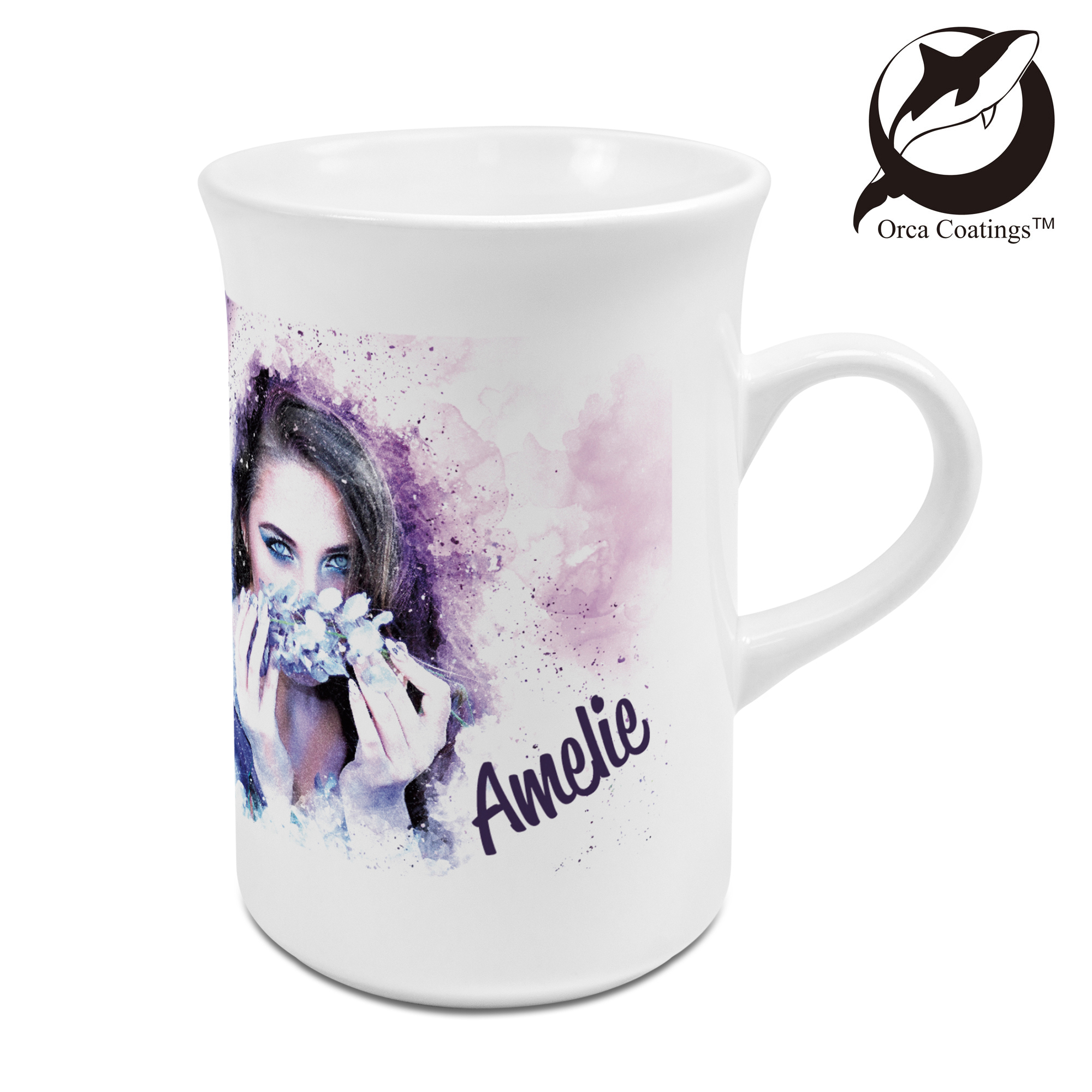 Slim Ceramic mug WINDSOR 10oz, Orca™ Coating, dishwasher suitable, 12 pcs./lay, 36 pcs./carton 