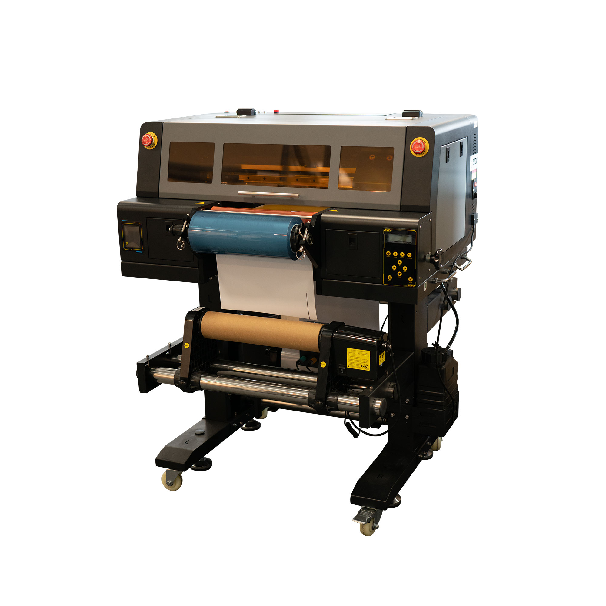 UV-DTF printing system with 3 print heads max. 270 mm print width